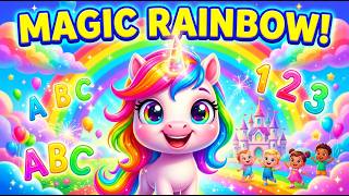 🦄 Magical Unicorn Lost the Rainbow Learning Path 🌈 | Color & ABC Adventure for Kids