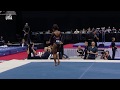 Simone biles stuns with new triple double on floor  champions series presented by xfinity