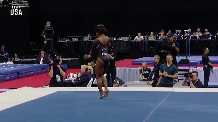 Simone Biles Stuns With New Triple Double on Floor...