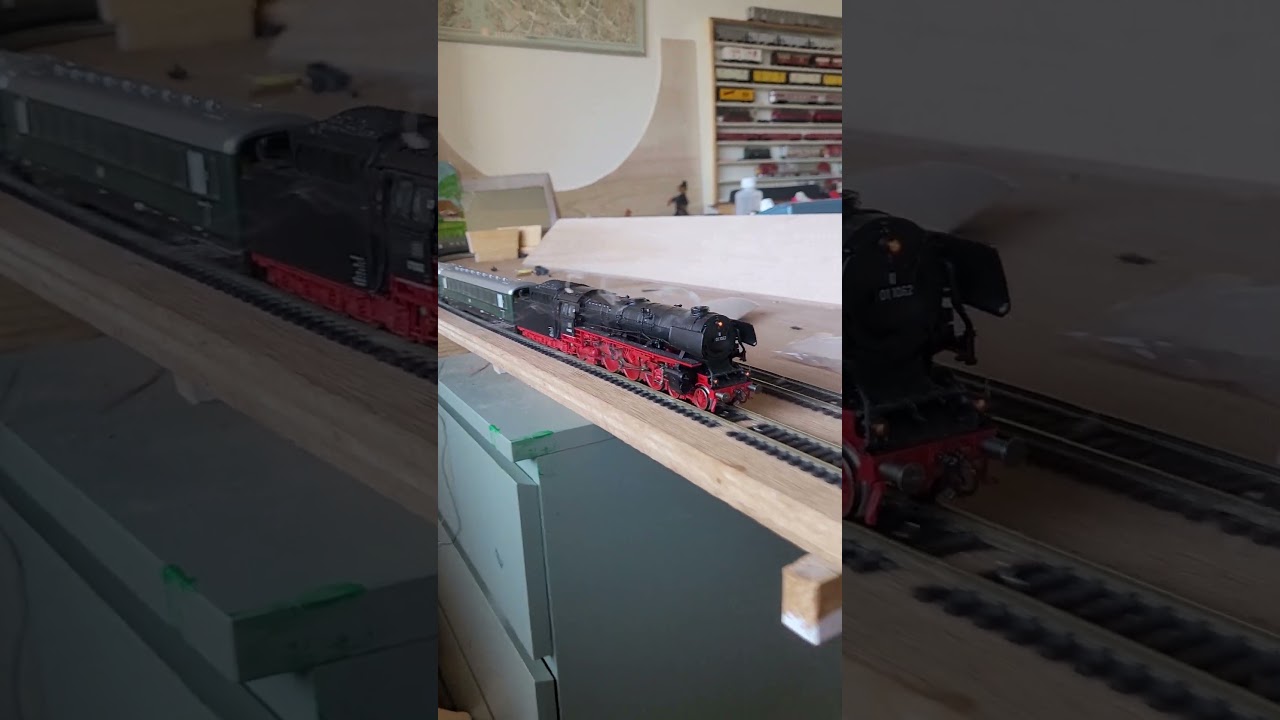 1957 D 2 Berlin--Frankfurt mit HO Roco BR 01.10 Kohle