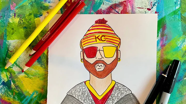 How to draw Travis Kelce
