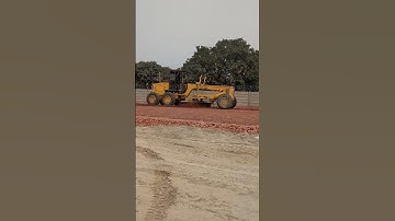 Grading the sub base#civilengineering#information#viralshorts#construction#project#grader#live#gsb
