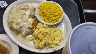Having Lunch At Luby’s Cafeteria In Stafford Texas With Mom