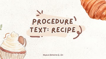 Procedure Text: Recipe