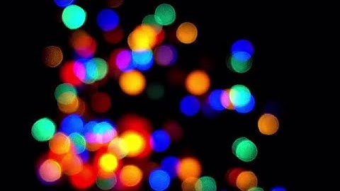 Colorful Bokeh Lights At Night Stock Video