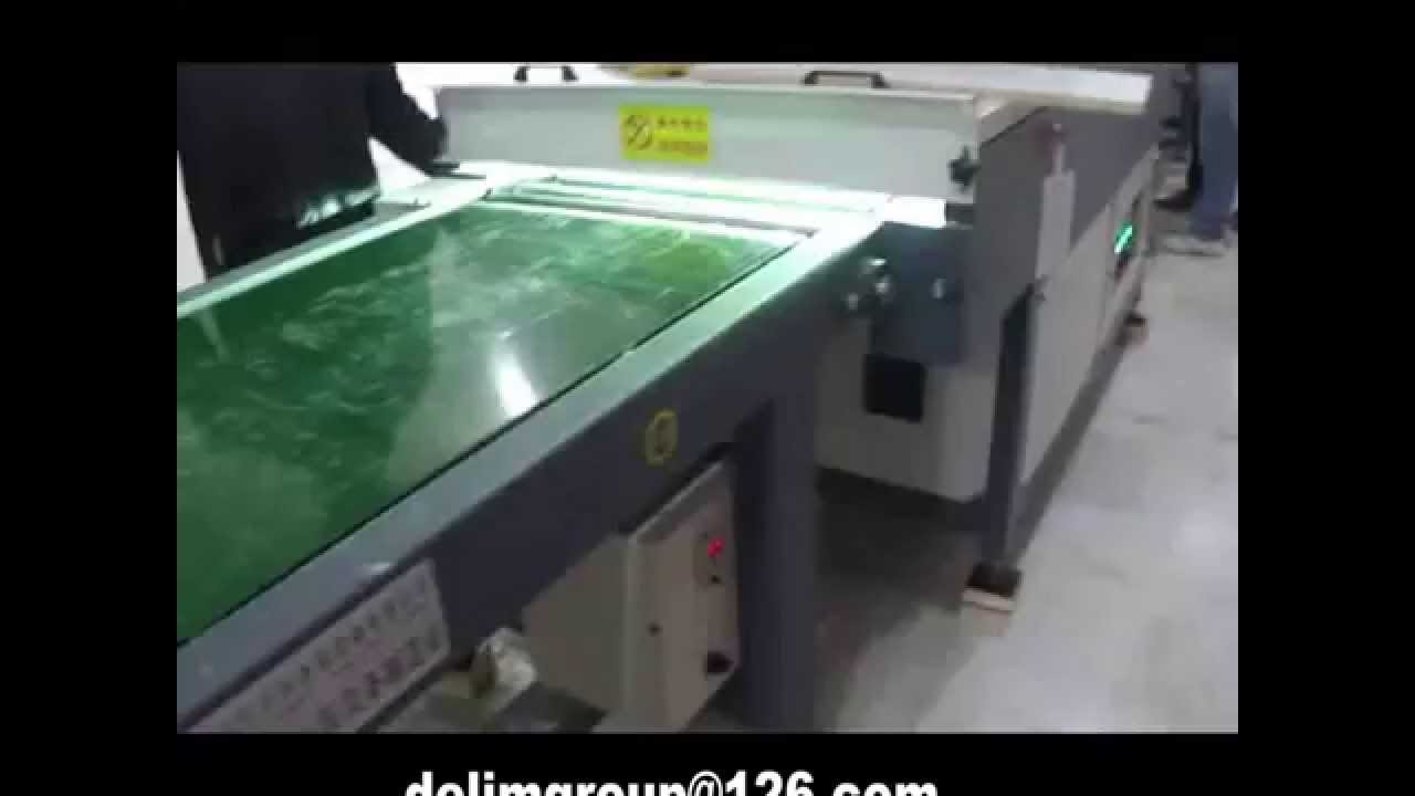 UV coating line/MDF UV painting production line - YouTube