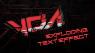 Exploding Text - Adobe Photoshop CS6 Tutorial