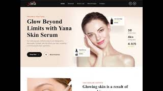Famous Skin Care Website UI Design in Figma | UI/UX Motion | Beauty Website Design Profile