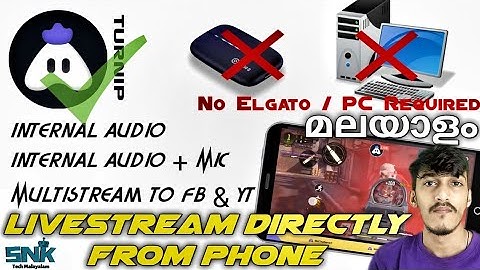 Turnip Live Streaming App For Android Phones | Multistream Games To FB & YT | Internal Audio Support