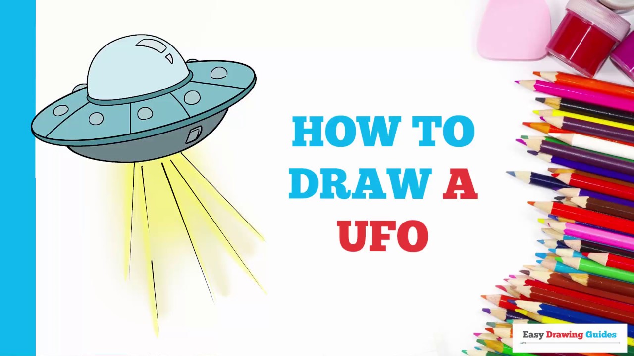 How to Draw a UFO in a Few Easy Steps: Drawing Tutorial for Beginner ...