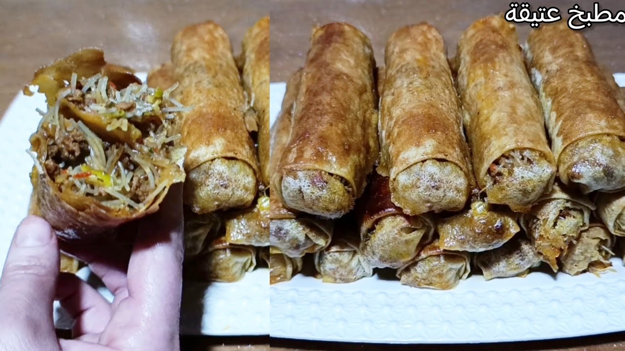 سيكار مقرمش بالكفتة والخضر 👌🔥 بنة ياااا سلام ما تشبعوش منه سهل وسريع و مقرمش