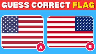 Guess the CORRECT Flag ✅🚩 | 50 Country Flags Quiz | Geography Quiz 🤔