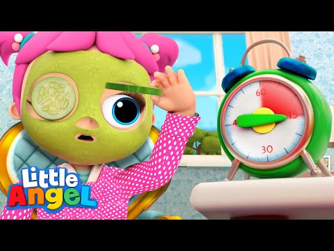 Be Patient (Tick Tock, Goes The Clock) | Little Angel Kids Songs & Nursery Rhymes