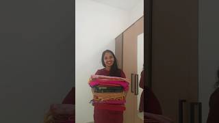 New Saree Collection ❤️ #SareeHaul #SareeShopping #SareeCollection #ShoppingVlog #MalayalamVlogger