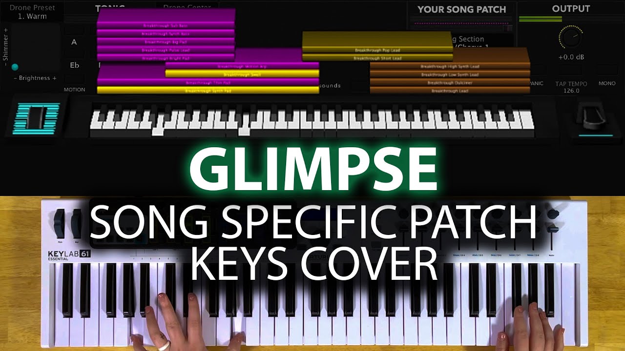 Glimpse MainStage patch keyboard cover- Hillsong Young & Free