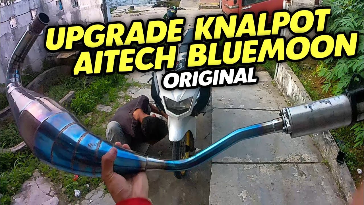 PASANG KNALPOT AITECH BLUEMOON ORIGINAL NINJA RR, SUARANYA JADI LEBIH GARING