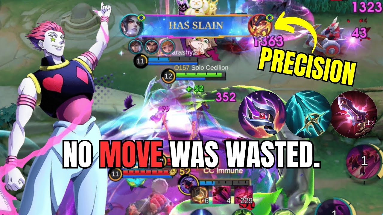 CECILION MADE EVERY MOVE COUNT!! Cecilion BUILD AND EMBLEM! ~ MLBB