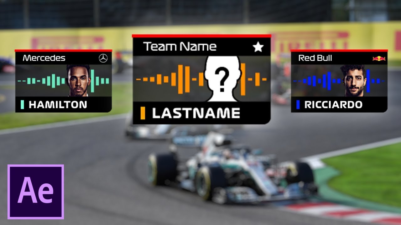 FREE Custom F1 Team Radio Graphics! (AE Project + Tutorial)