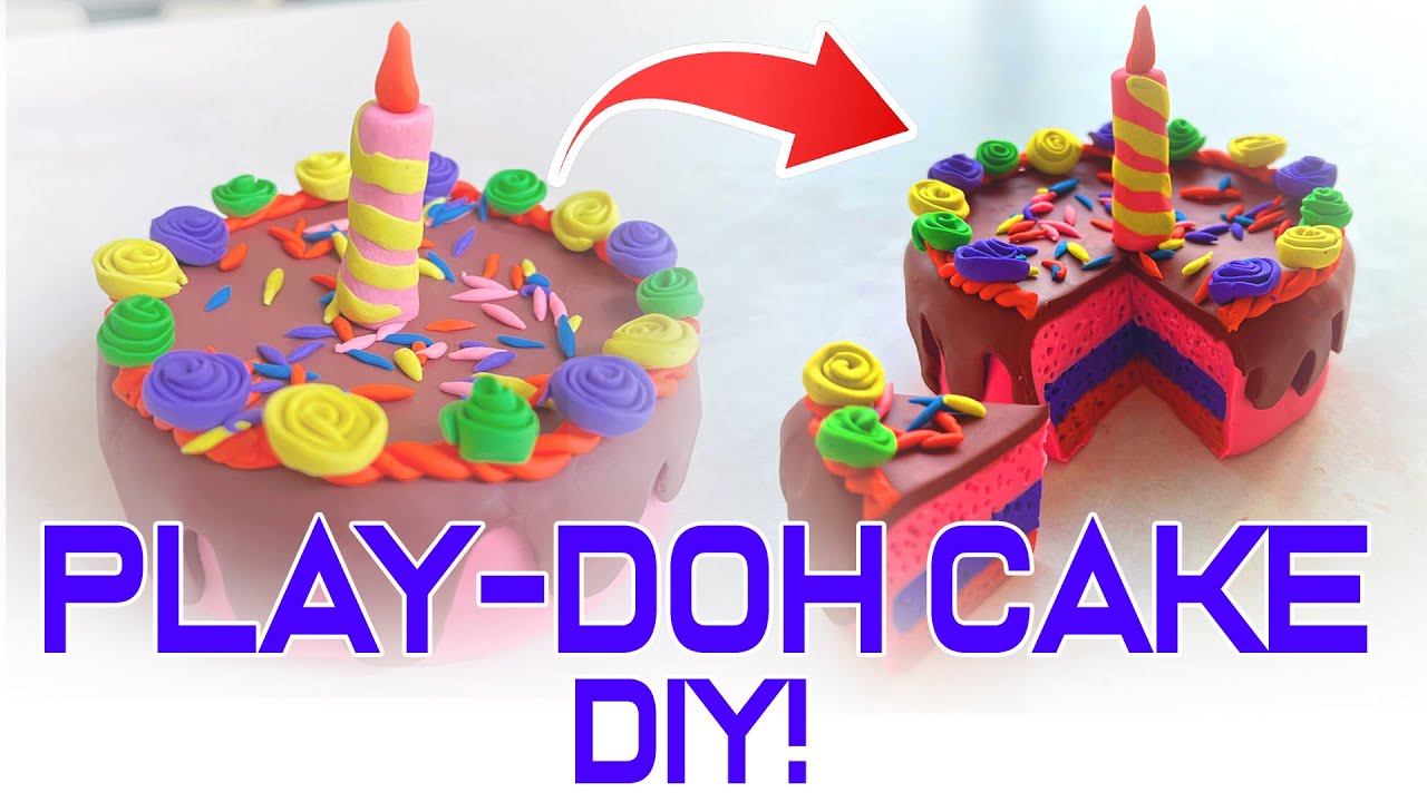 How to Make Miniature Cakes with Play-Doh | Easy DIY Tutorial for Kids ...