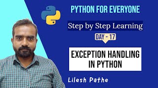 Core Python Day 17 Exception Handling
