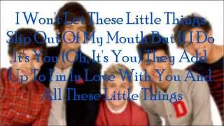 One Direction - Little Things ( Lyrics + Pictures )