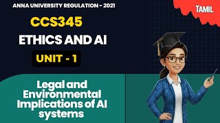 Legal and Environmental Implications of Artificial intelligence systems- Ethics and AI CCS345 Tamil