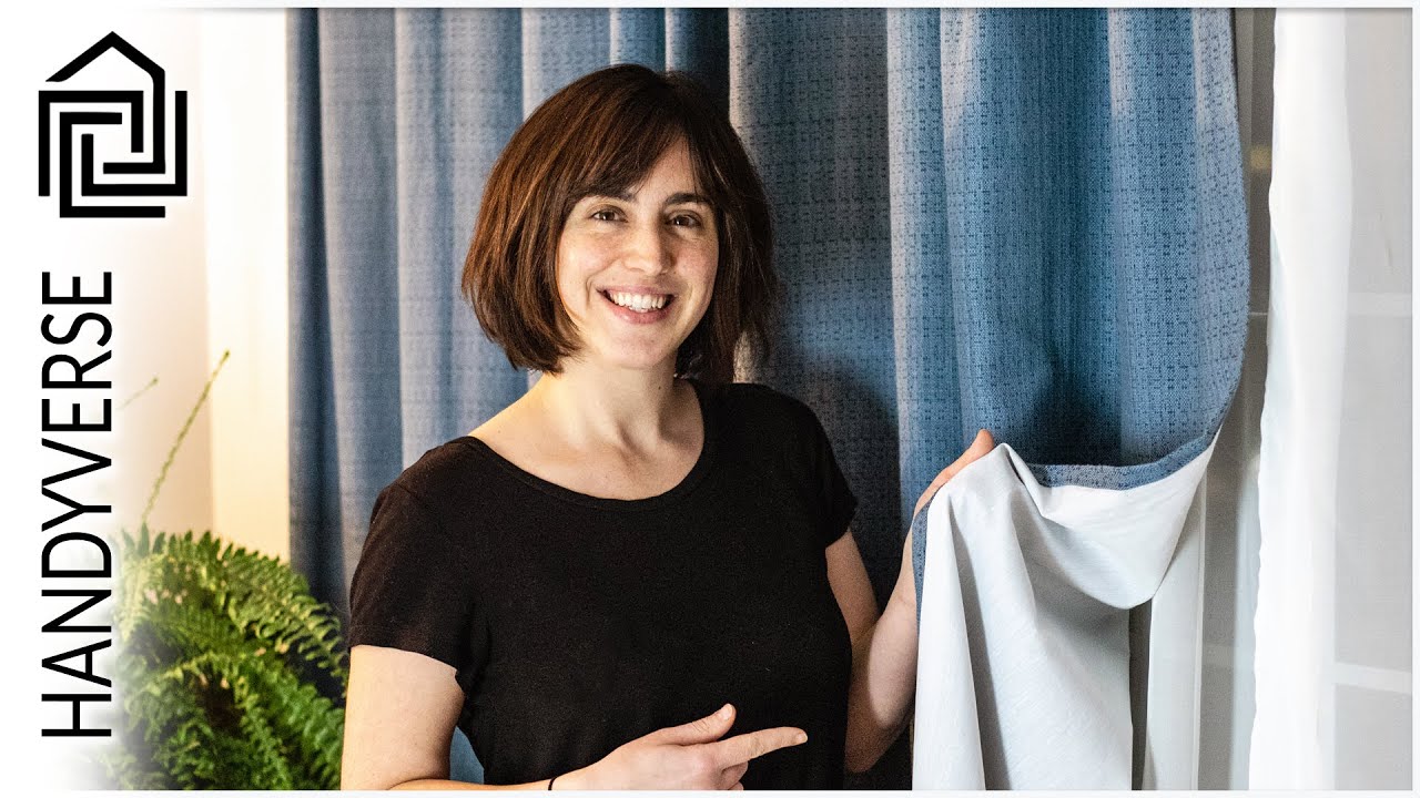 Создайте индивидуальные шторы на подкладке для большого окна