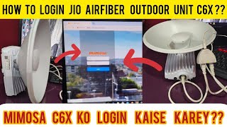 How to login Jio Airfiber C6X ODU | Mimosa ka login page kaise open karey |  screenshot 2