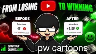🔥 How I Got 1,000 Subscribers in 7 Days (Copy This Method!) | Get 1K Subscribers Fast pw cartoons