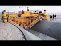 Incredible modern road construction machine technology  fastest concrete paving equipment machines