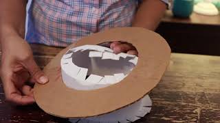 Como hacer un sombrero con Materiales Reciclados