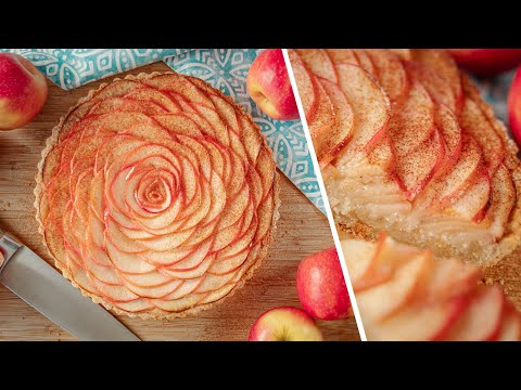 ЯБЛОЧНЫЙ ПИРОГ | французский тарт с яблоками и яблочным кремом | простой рецепт