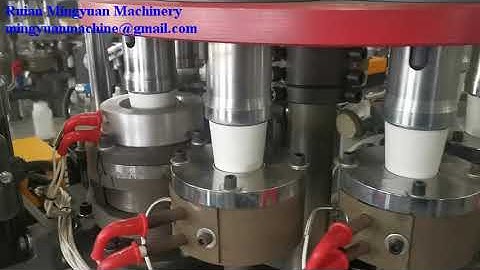 Normal Heater Paper Cup Machine OCS12 test 65 pcs each min for Egypt client of 4oz cups