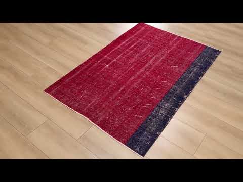 El Dokuma Vintage Desenli Kırmızı Halı inceleme videosu kapak görseli