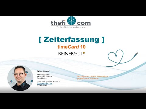 Webinar: REINER SCT - timeCard 10 (Aufzeichnung)