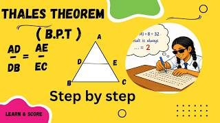 BPT Theorem Proof | basic Proportionality Theorem | class 10 Maths