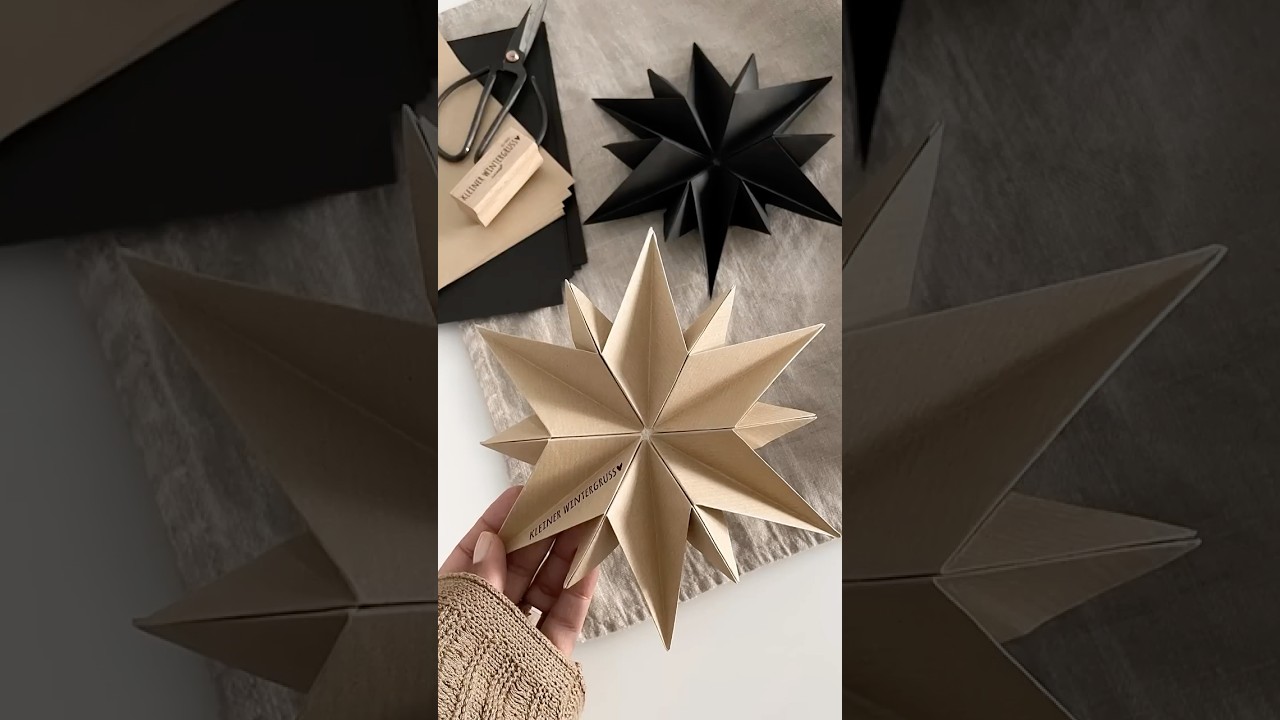 EINFACHER DIY FALTSTERN NO. 2 - langsamere Videoanleitung