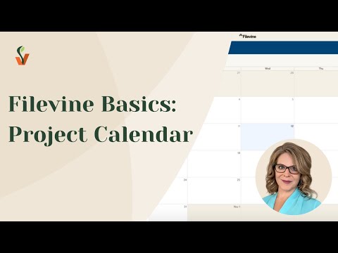 Filevine Basics: Project Calendar