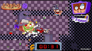 Pizza Tower - LAP HELL Hotfix Mod - John Gutter Lap 5 P Rank