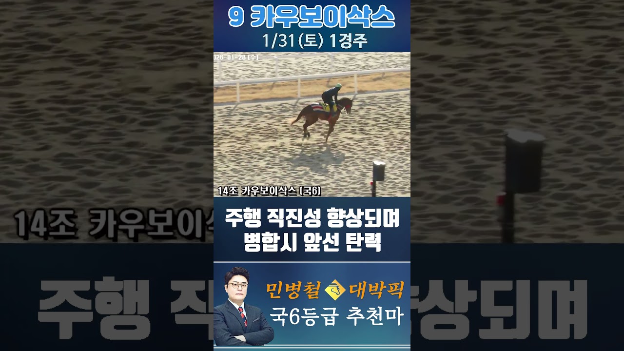 [서울 경마] 민병철 대박픽 2026년 1월 31일 토요 1R 추천마1 #경마 #horse #한국마사회 #automobile #하이라이트 #riding #뉴스 #korean #게임