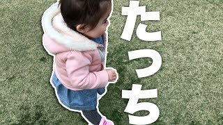 【ルネ日記】ついに公園で歩いてお散歩できるようになったよ!【１才】