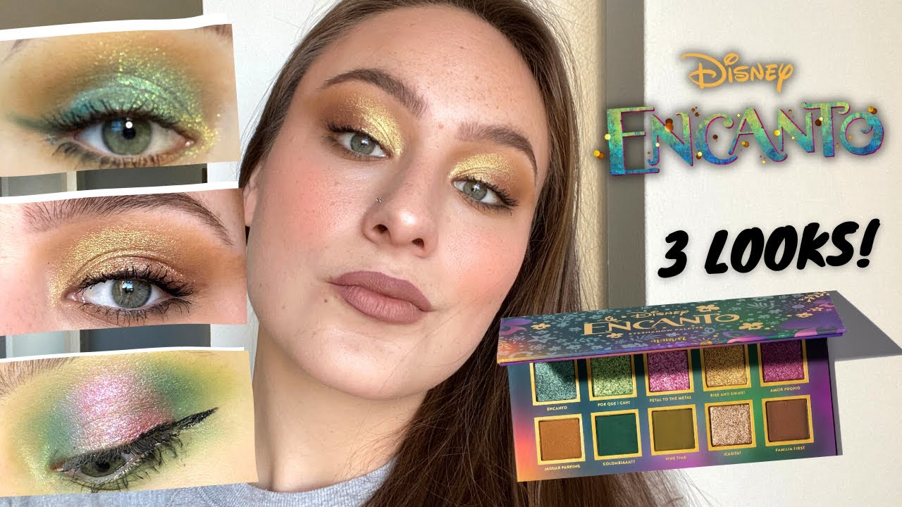 ALAMAR COSMETICS x DISNEY ENCANTO PALETTE 3 LOOKS + REVIEW YouTube