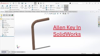 SolidWorks Tutorial | Allen Key in SolidWorks | How to Model an Allen Key in SolidWorks