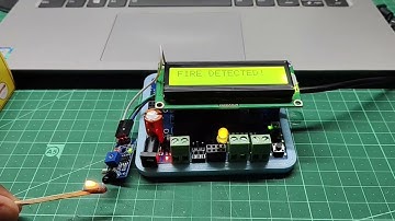 Fire Detection System With Arduino And LCD #arduinounoprojects #techab @TECHAB254