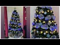 Como decorar arbol de navidavidad con malla | decorar arbol de navidad con poco dinero 🌲