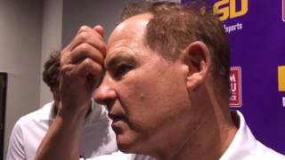 LSU coach Les Miles discusses the Tigers' first satellite camp