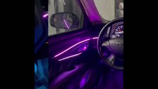 18 in 1 64 Color RGB Symphony Car Ambient Light Interior Acrylic Guide L