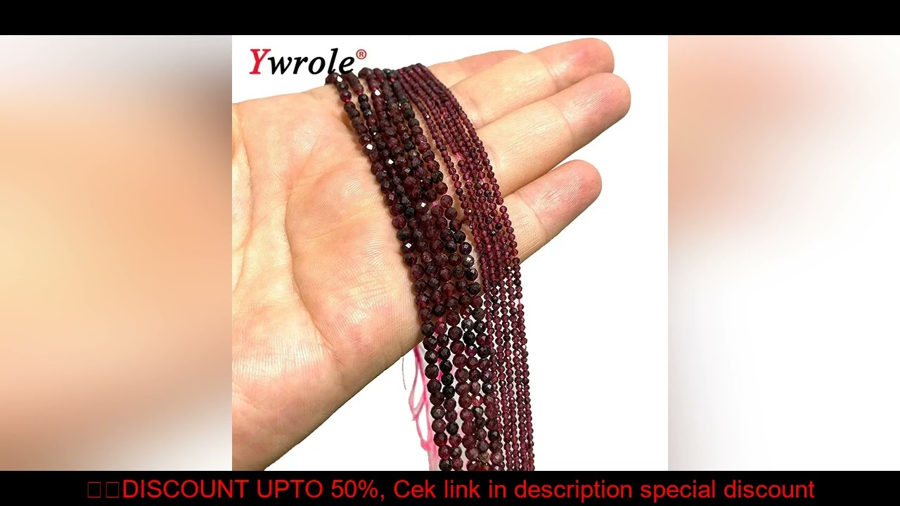 Natural Red Garnet Stone Beads 2 3 4mm Faceted Loose Round Gemstone For Jewelry Making DIY Bracelet