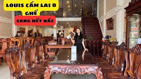 ‘’Siêu Phẩm Louis Cẩm Lai – Bộ Bàn Ăn 8 Ghế Bàn Lượn Đẳng Cấp Chủ Biệt Thự!”