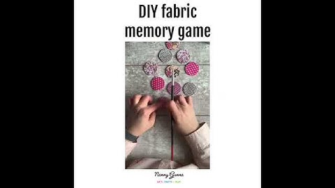 DIY fabric memory game